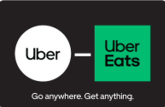 Uber & Uber Eats Gift Card
