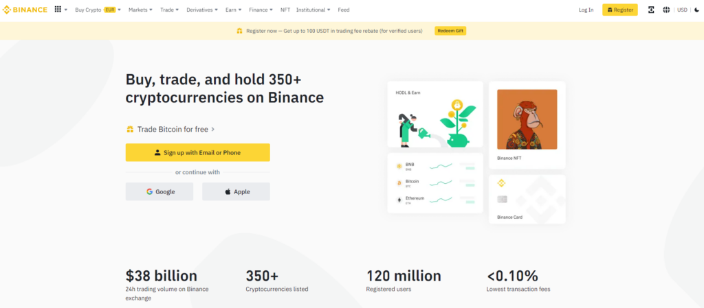 binance krypto börse