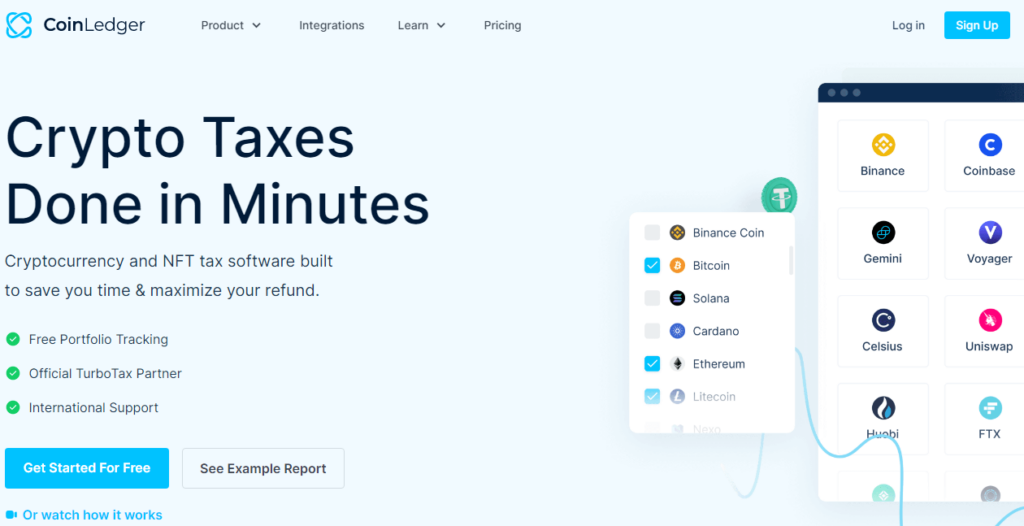 crypto tax solution coinledger