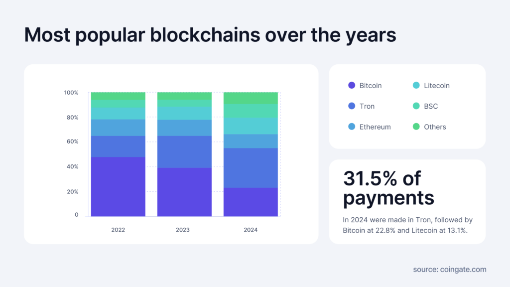 most popular blockchain networks 2024