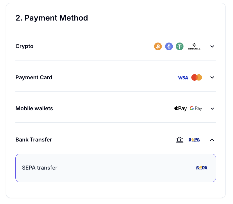 SEPA transfer