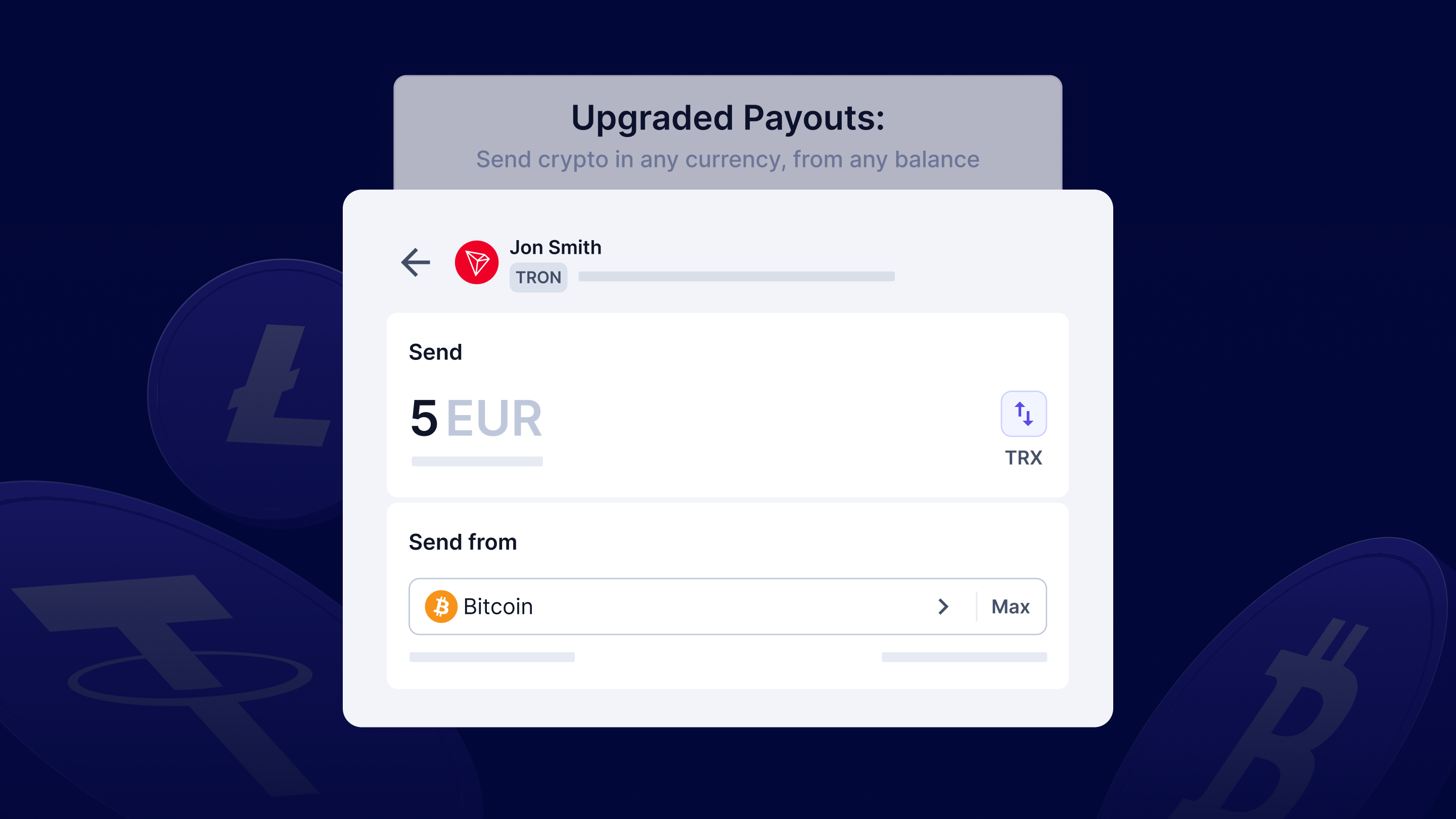 Upgraded Payouts: Send Crypto in Any Currency, from Any Balance