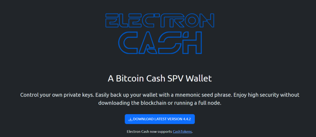 electron cash