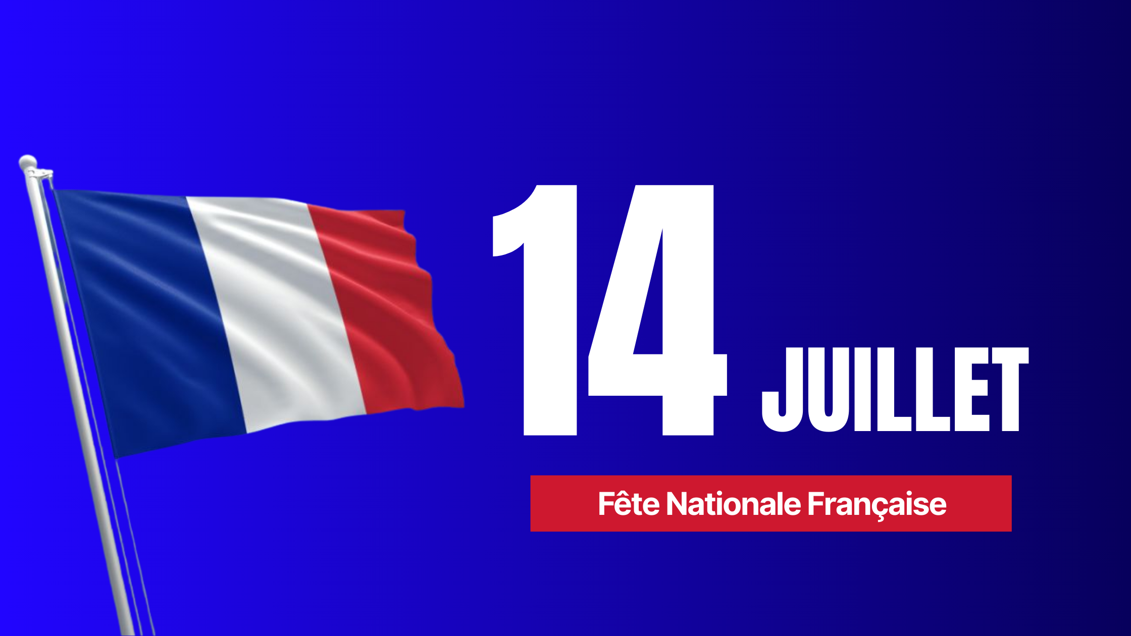 Célébrez Fete du 14 Juillet avec des Cartes-Cadeaux
