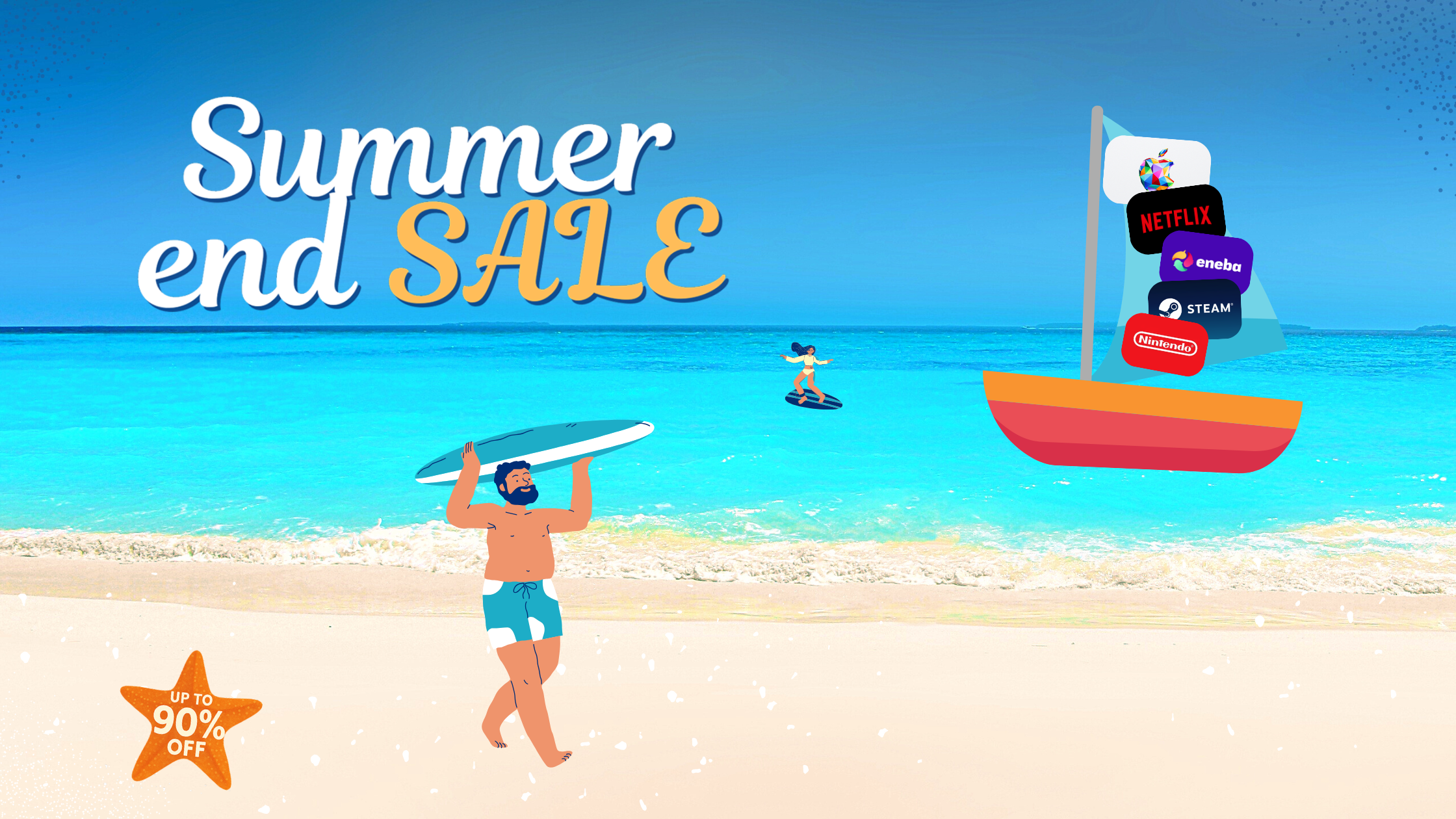 End of Summer Sale: Save on Your Favorite Gift Cards