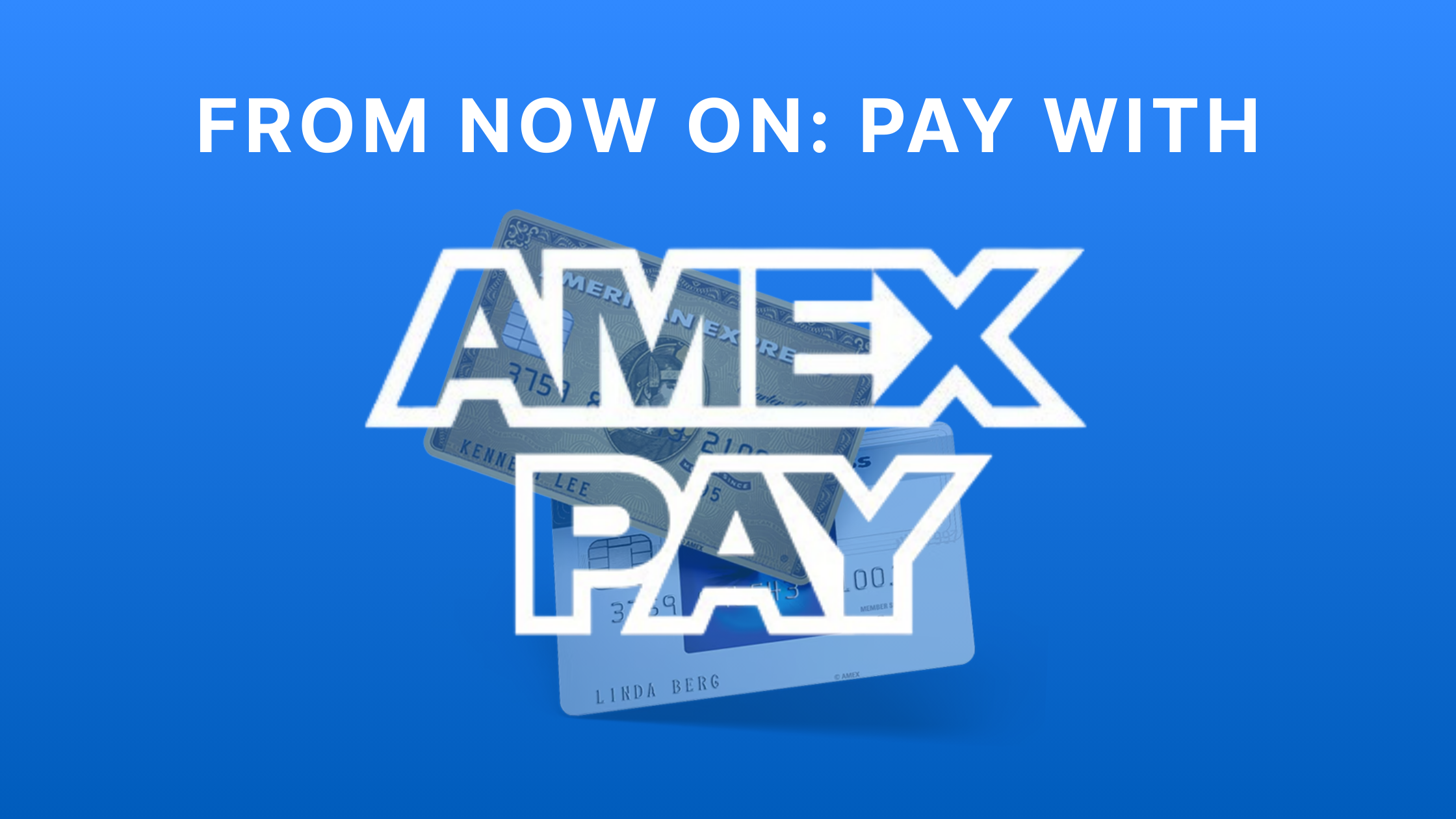 From now on: Buy Gift Cards with American Express (Amex)