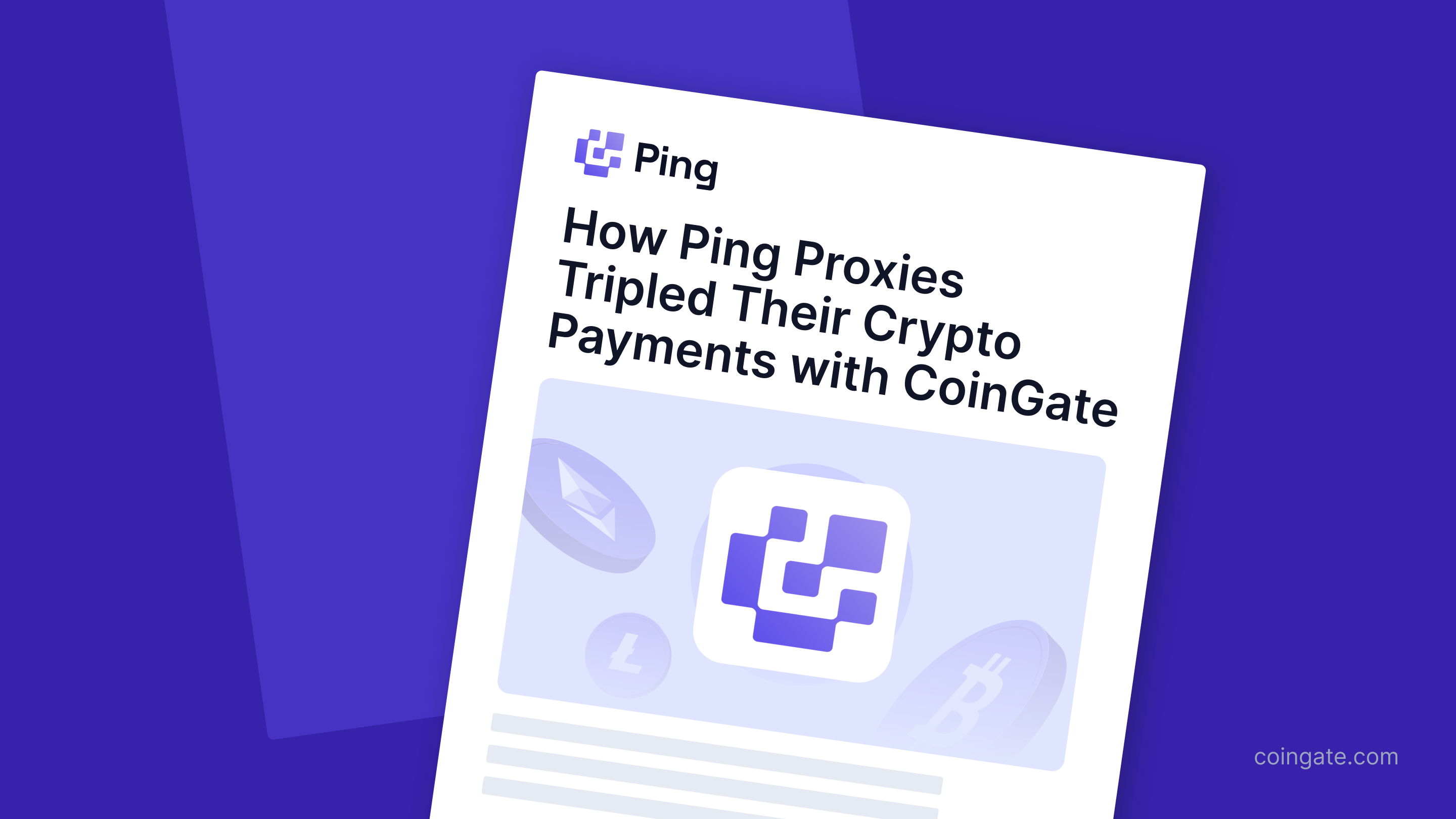 How Ping Proxies Tripled Their Crypto Payments with CoinGate